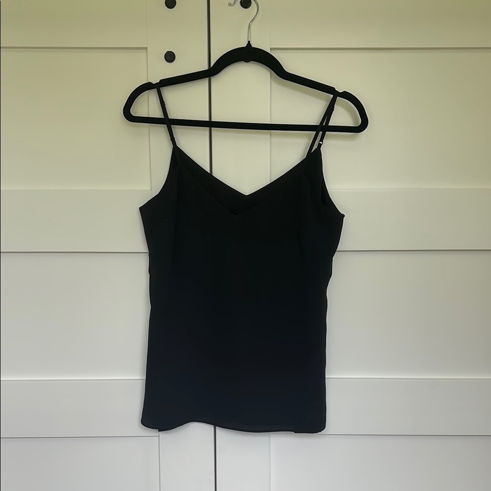 White House Black Market Black Willa Cami Size XS NWT